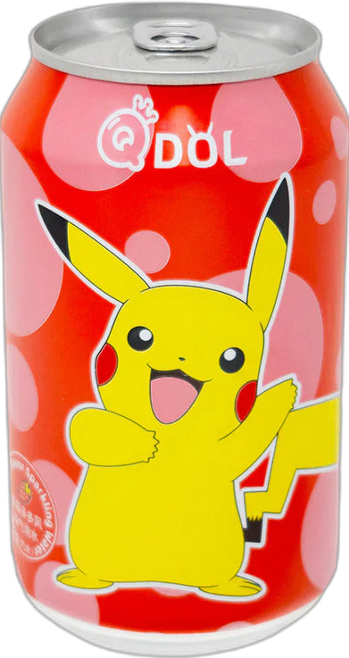 Qdol Pokemon Pikachu Strawberry Sparkling Water